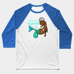 Capricorn Zodiac Sign Dates & Traits Baseball T-Shirt